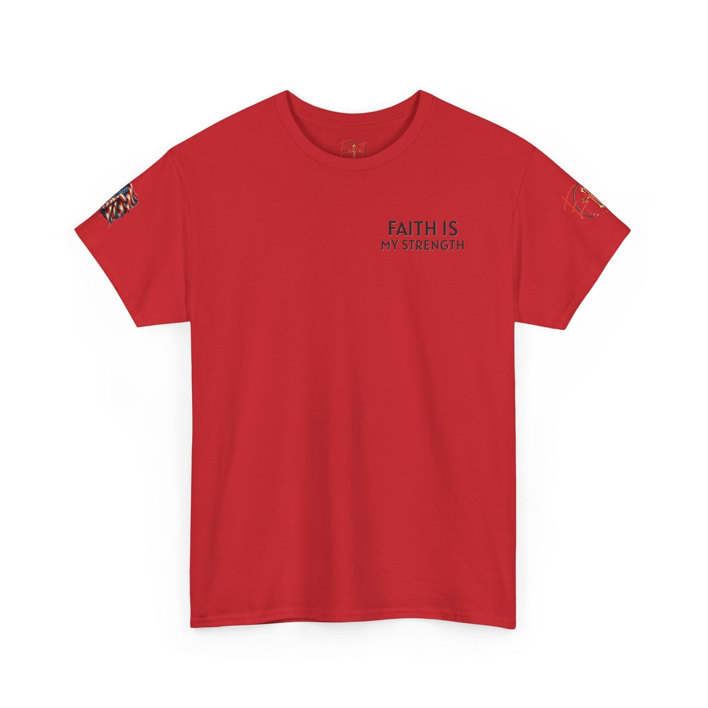 Copy of Christian Tee - Philippians 4:13 'Faith Is My Strength'