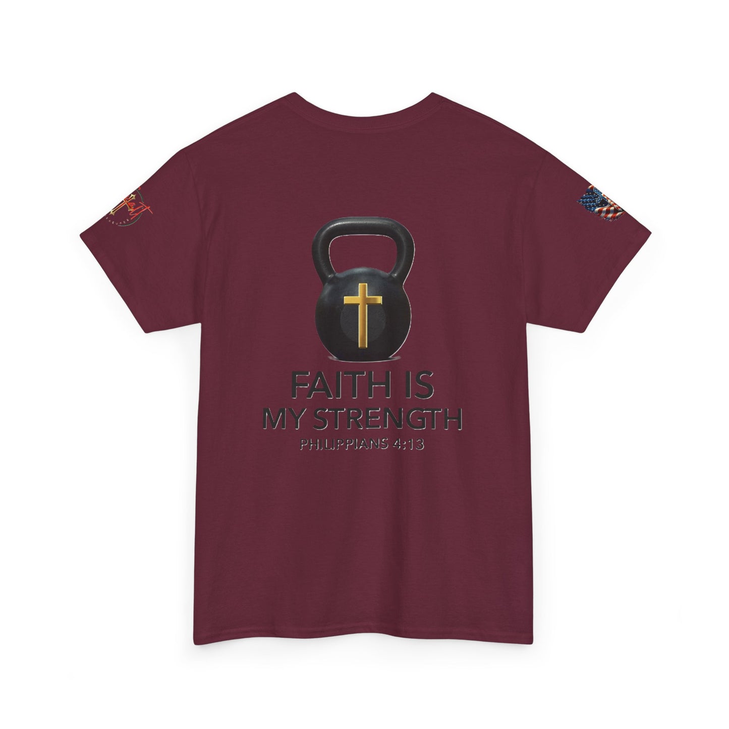 Copy of Christian Tee - Philippians 4:13 'Faith Is My Strength'