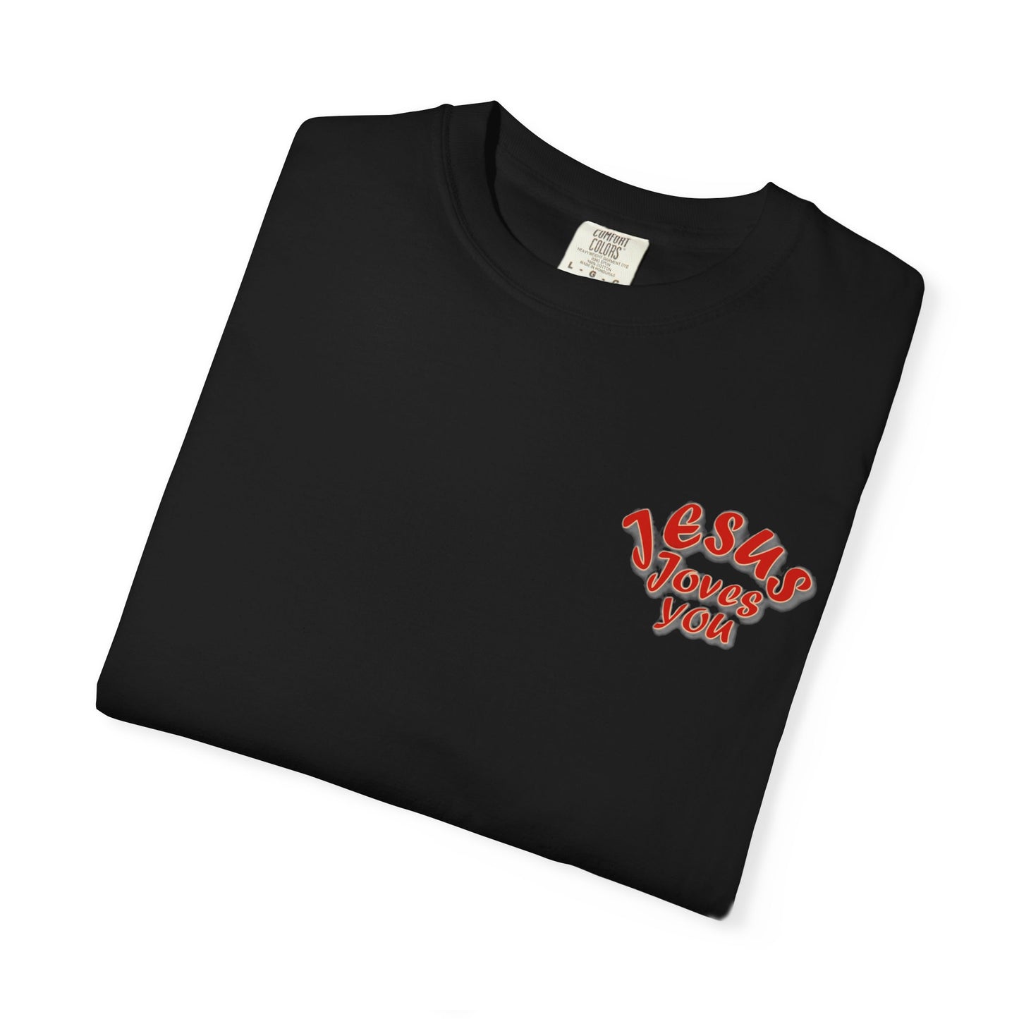 Christian Cross Heart Unisex T-shirt - Jesus Loves You Design