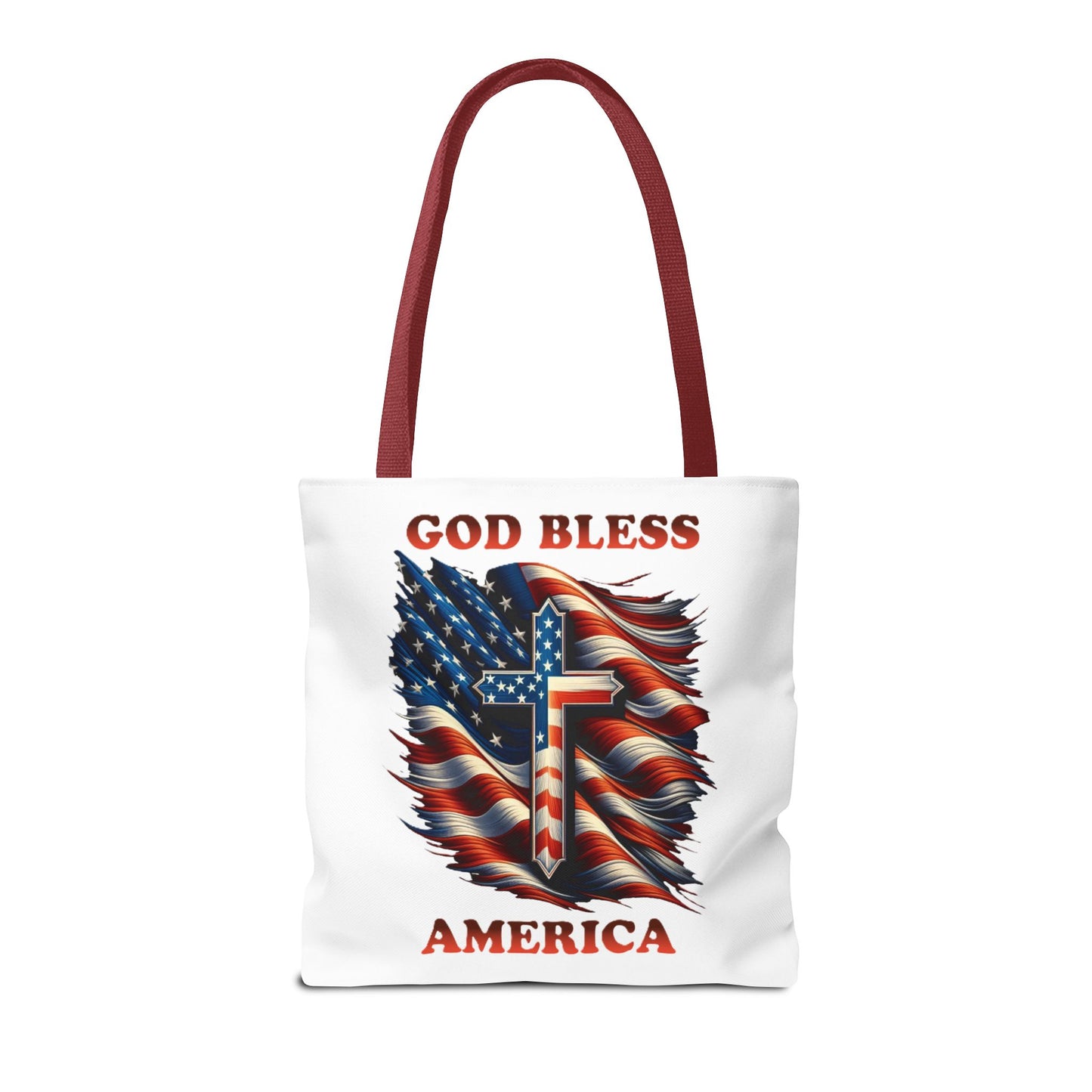 Tote Bag (AOP) "GOD BLESS AMERICA"
