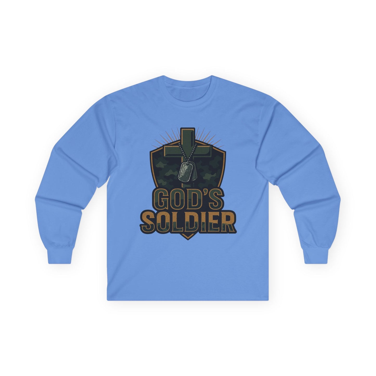 Long Sleeve Tee - God's Soldier Religious Christian Apparel