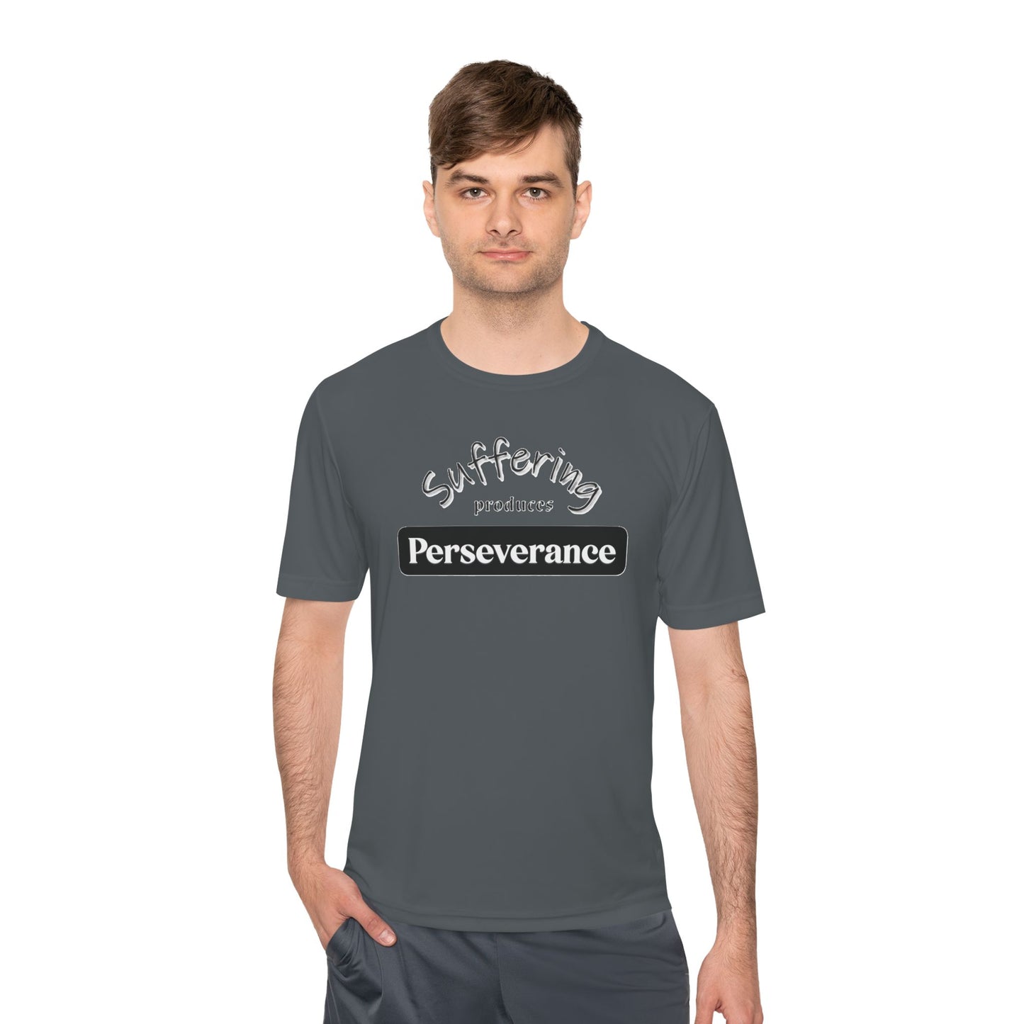 Unisex Moisture "Suffering Produces Perseverance" Wicking Tee