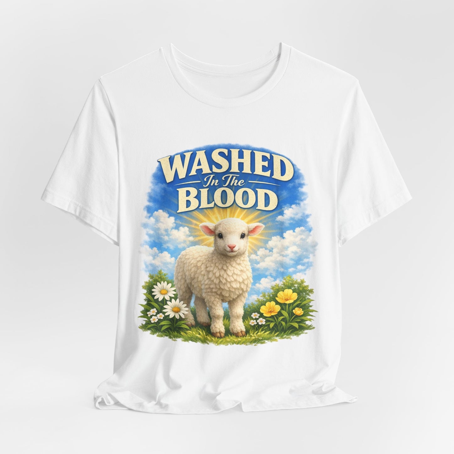 Washed in the Blood Lamb T-Shirt — Christian Easter Religious Tee