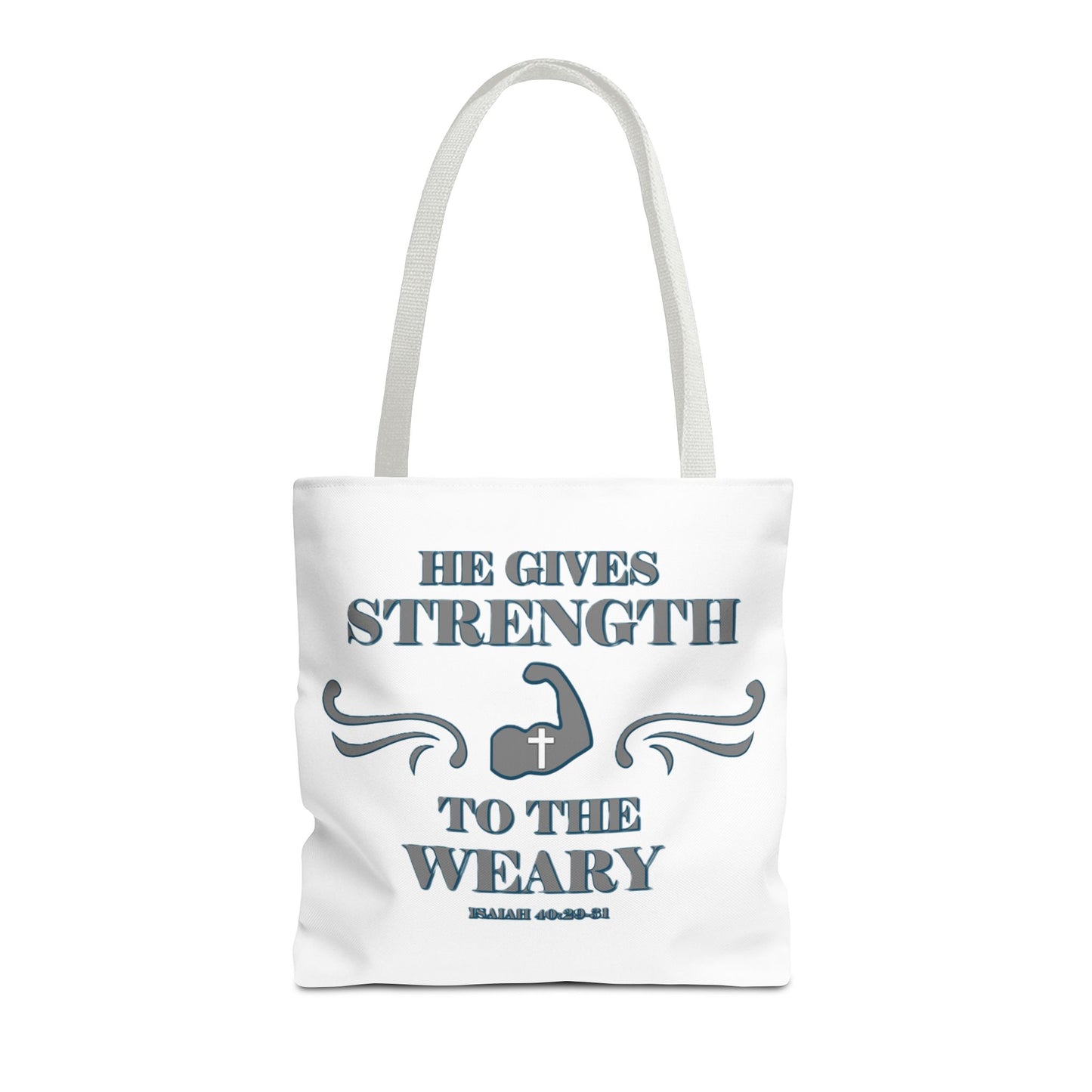 Tote Bag with Bible Verse Isaiah 40:29-31