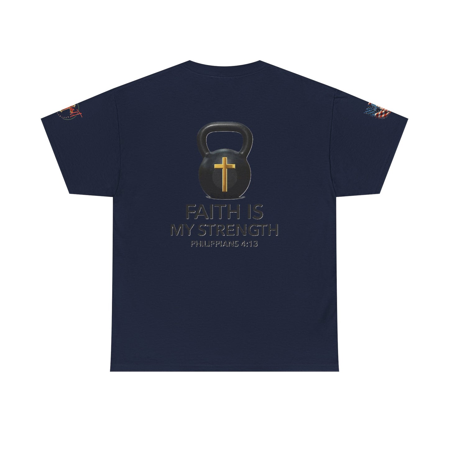 Christian Tee - Philippians 4:13 'Faith Is My Strength' (Copy)