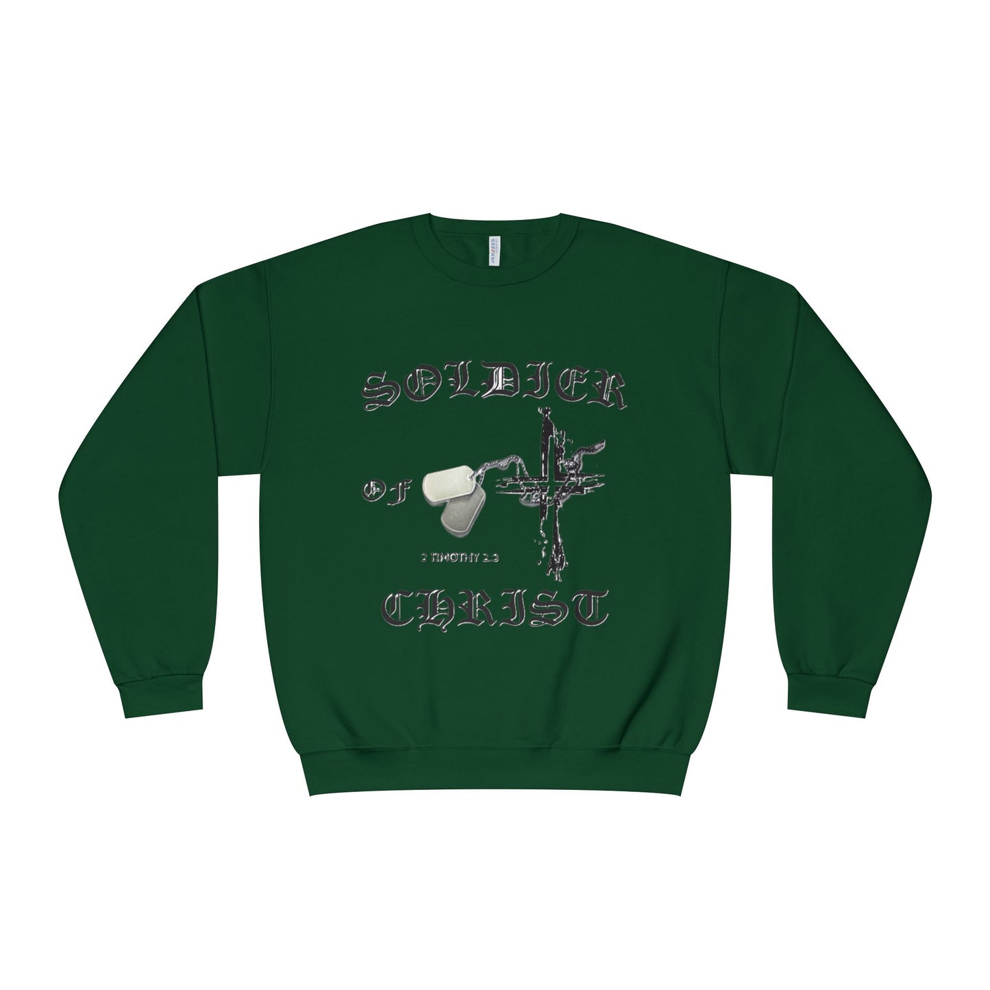 Christian Military Sweatshirt: Soldier of Christ Unisex NuBlend® Crewneck