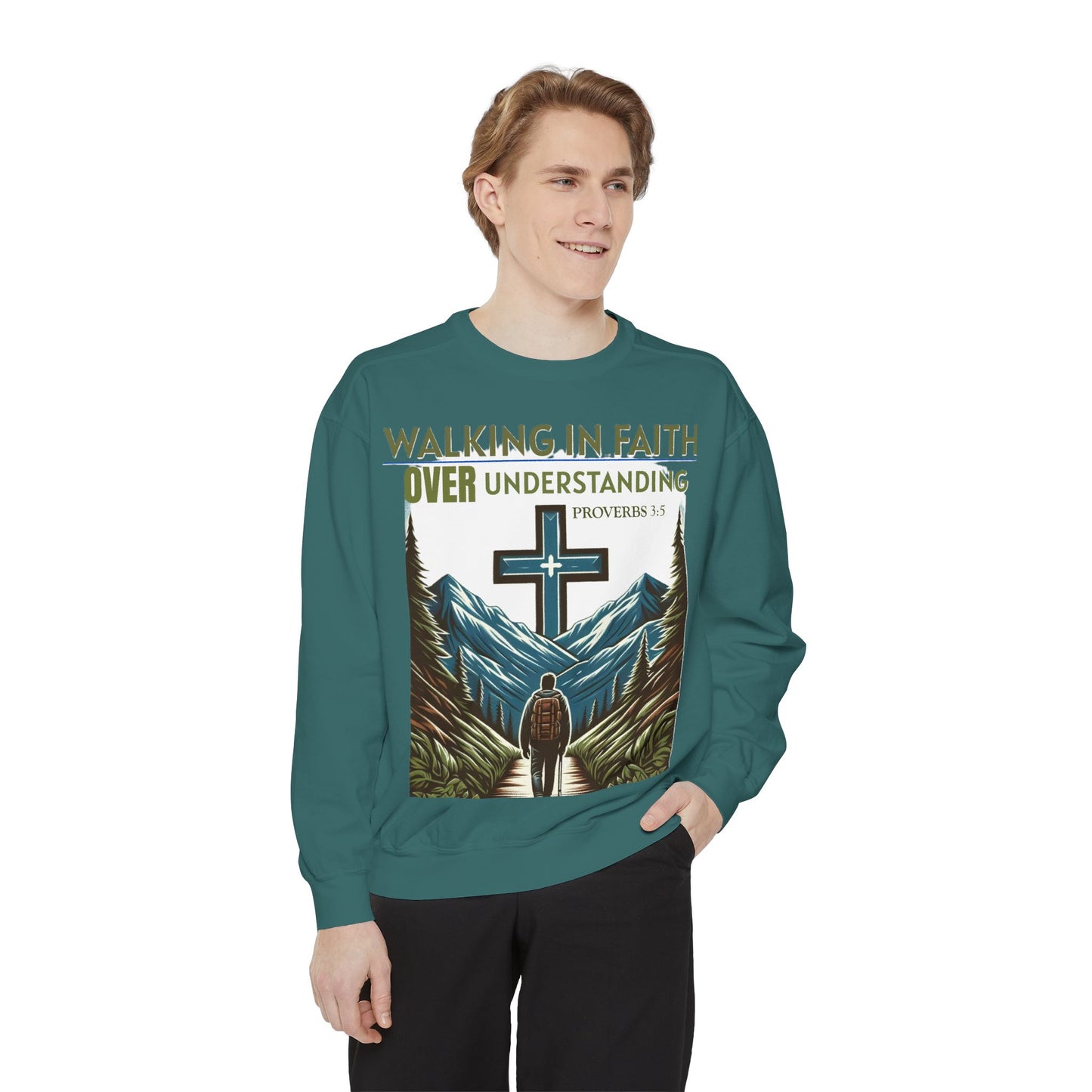 Faithful Unisex Sweatshirt - Bible Verse Proverbs 3:5