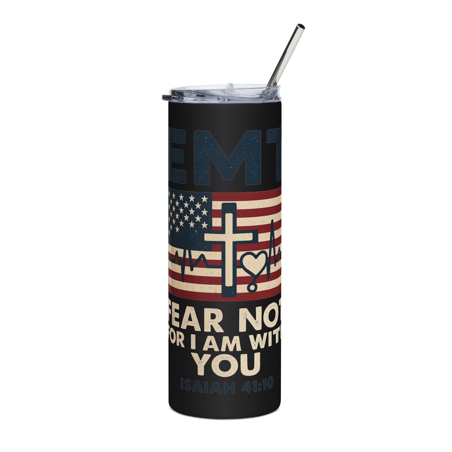 Isaiah 41:10 "Fear Not, For I Am With You" 20oz Stainless Steel Tumbler
