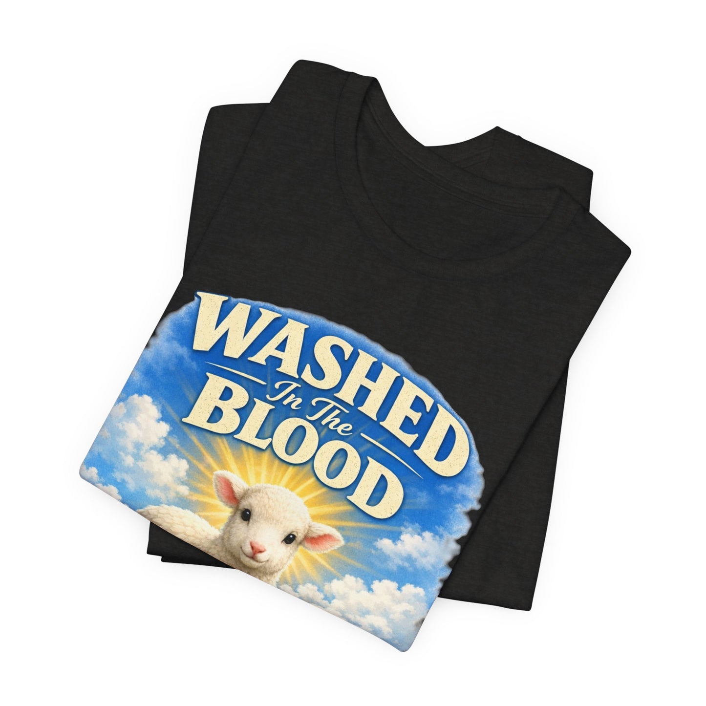 Washed in the Blood Lamb T-Shirt — Christian Easter Religious Tee