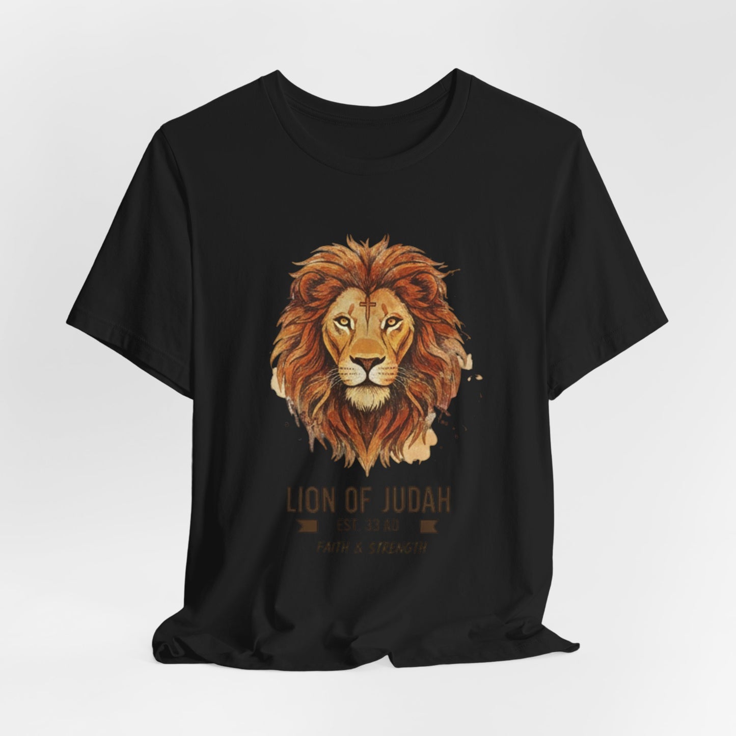 Lion of Judah T-Shirt — Faith & Strength Christian Tee