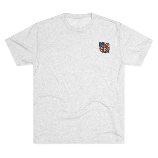Unisex Tri-Blend Crew Tee "GOD BLESS AMERICA"