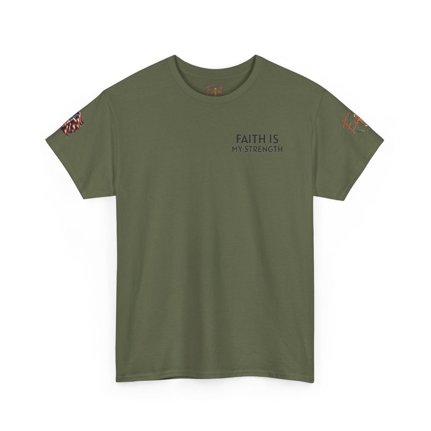 Christian Tee - Philippians 4:13 'Faith Is My Strength'