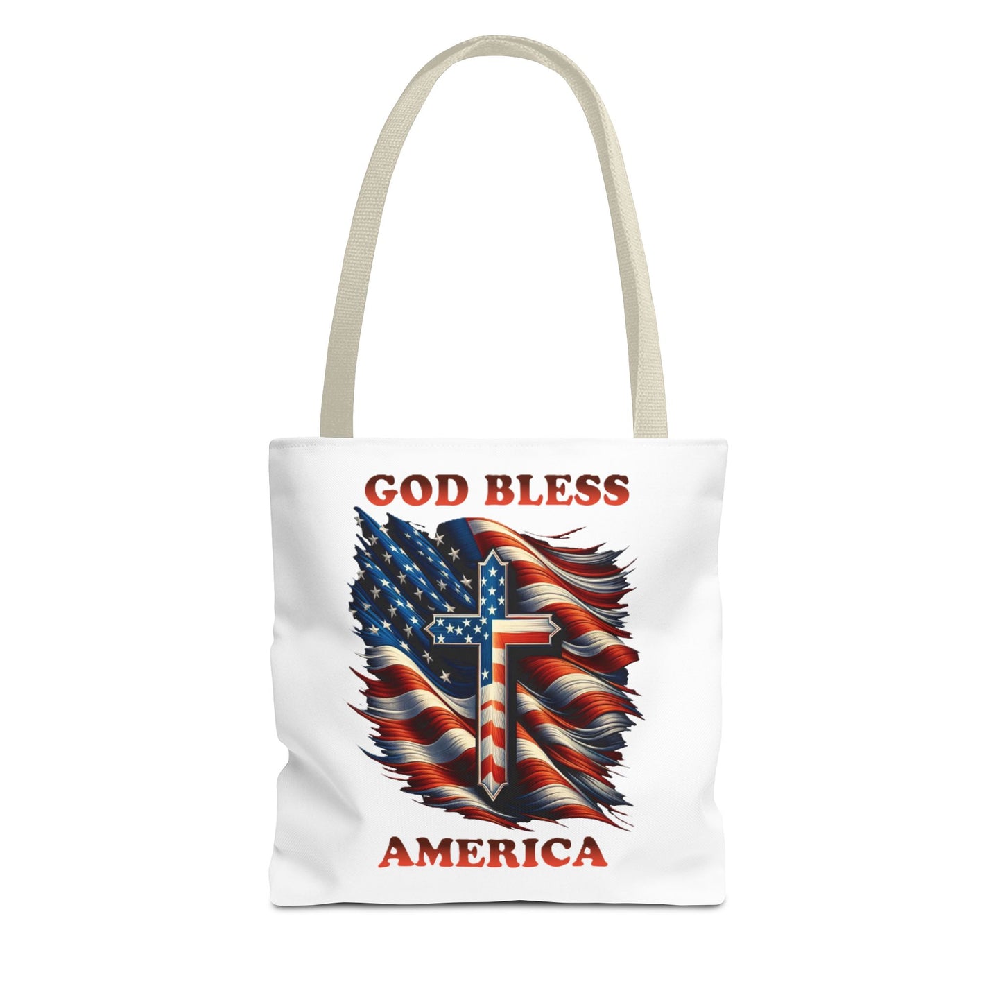 Tote Bag (AOP) "GOD BLESS AMERICA"