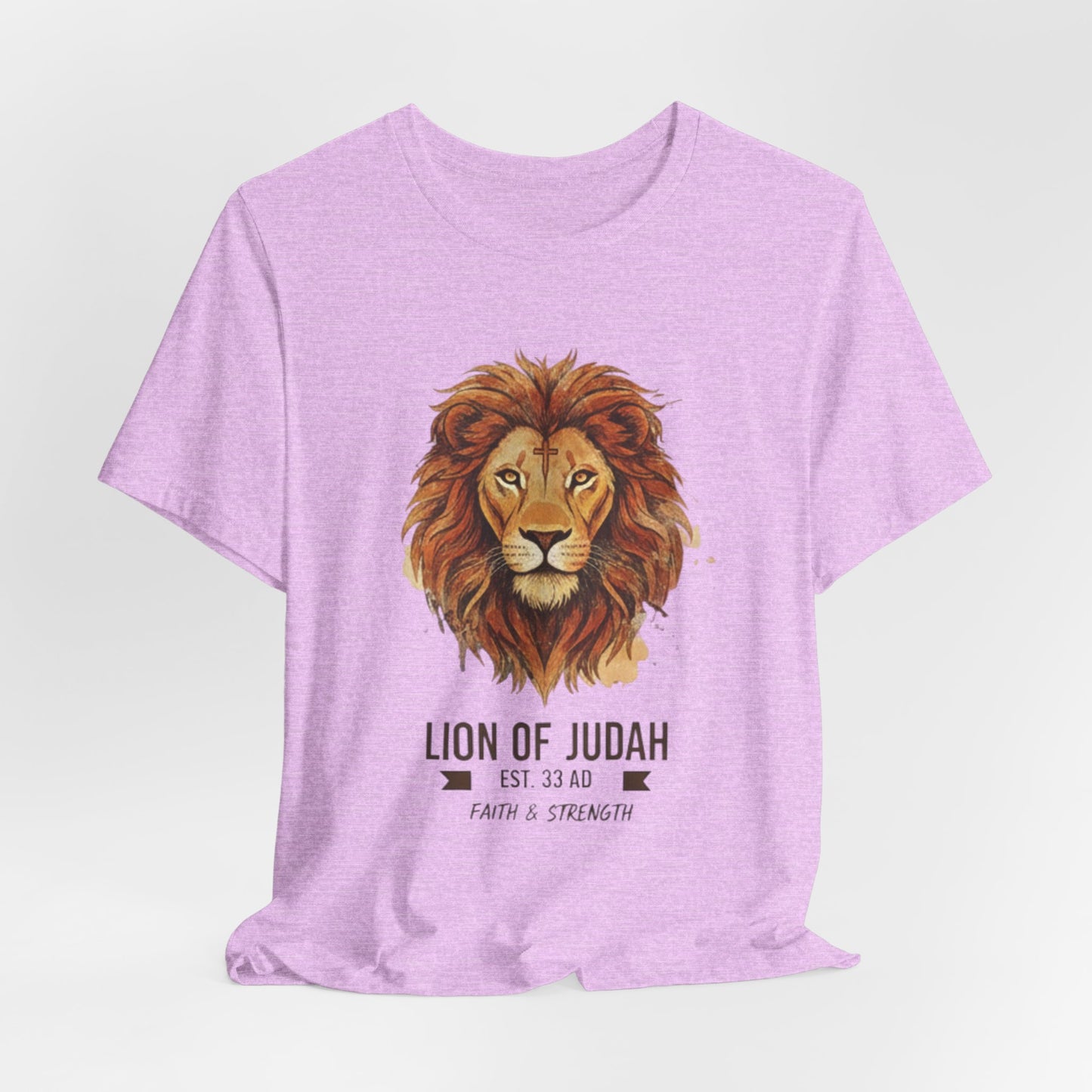 Lion of Judah T-Shirt — Faith & Strength Christian Tee