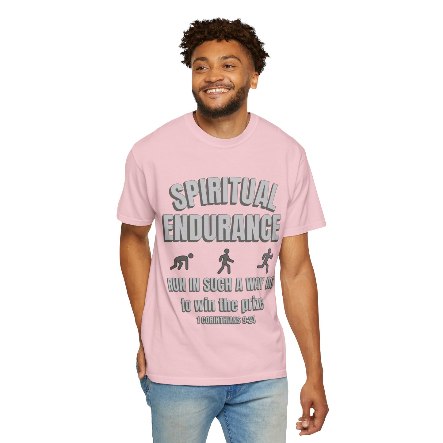 Copy of Christian Verse 1 Corinthians 9:24 Garment-Dyed T-shirt