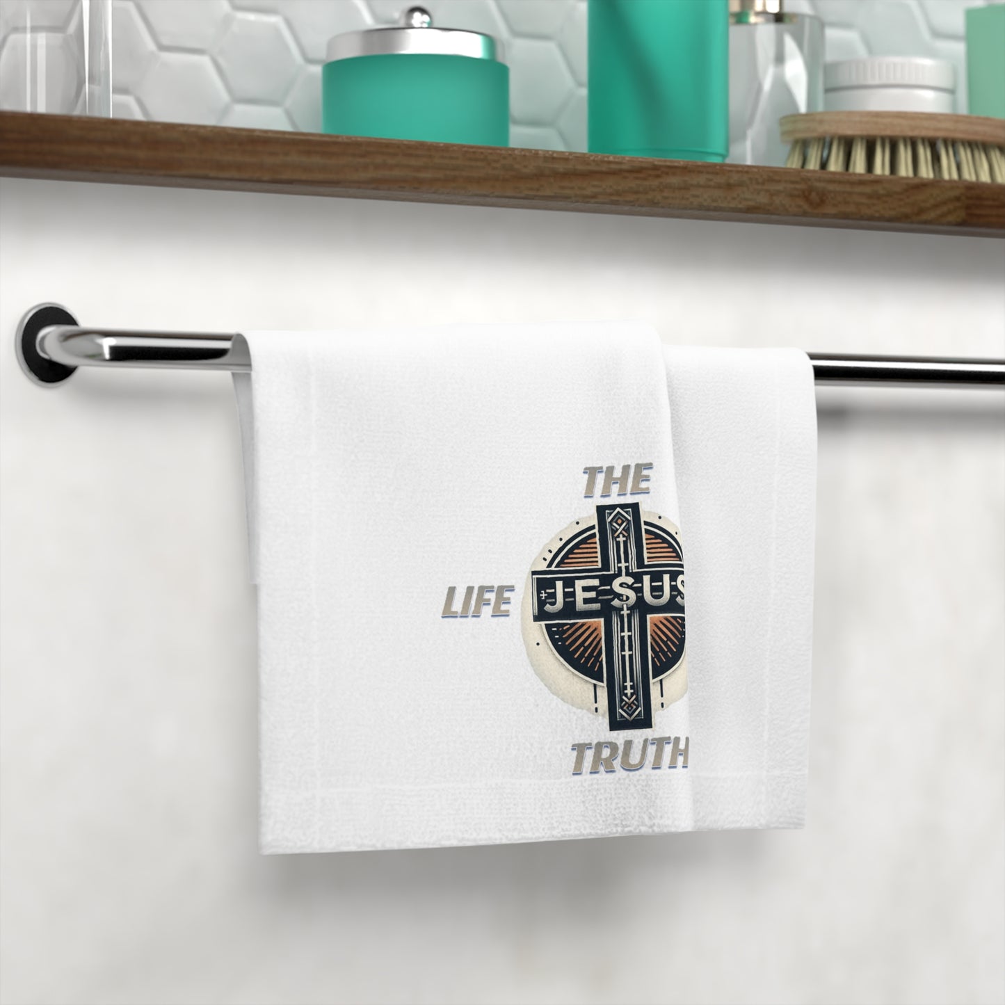 Face Towel "JESUS IS THE WAY TRUTH LIFE"