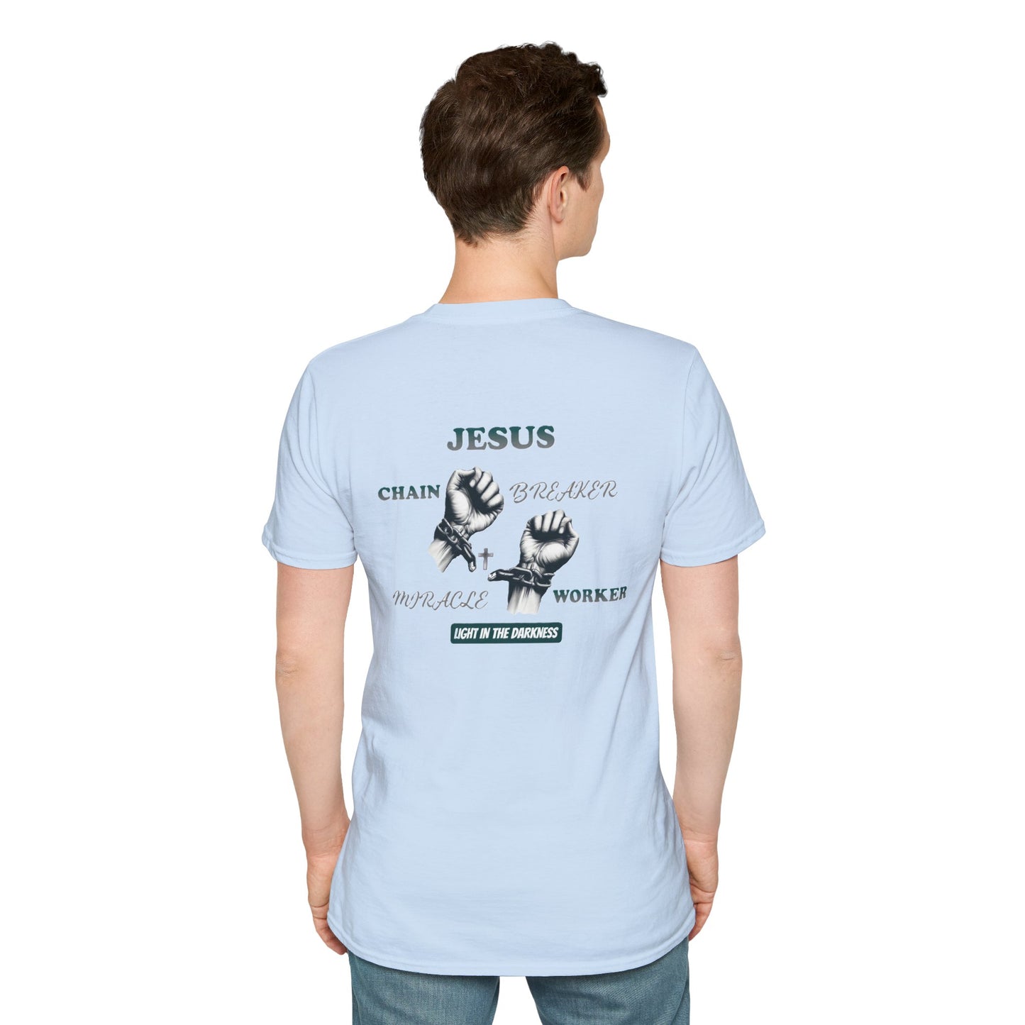 Christian Unisex Tee - Jesus Chain Breaker Design