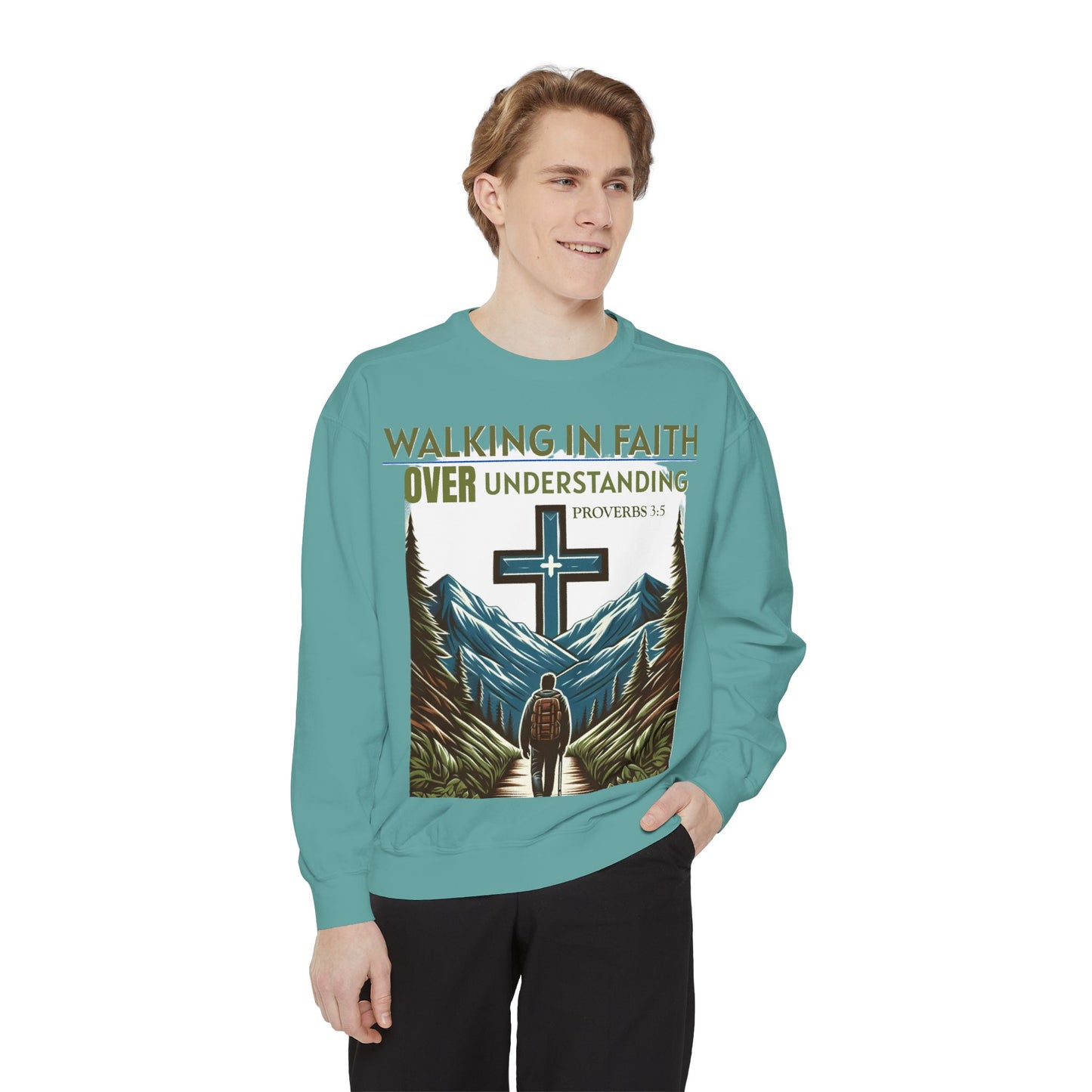 Faithful Unisex Sweatshirt - Bible Verse Proverbs 3:5