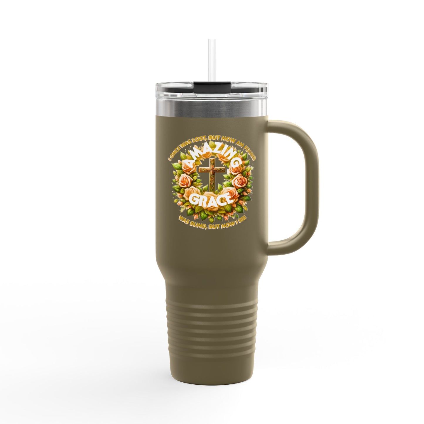 Insulated Travel Mug, 40oz "Amazing Grace"