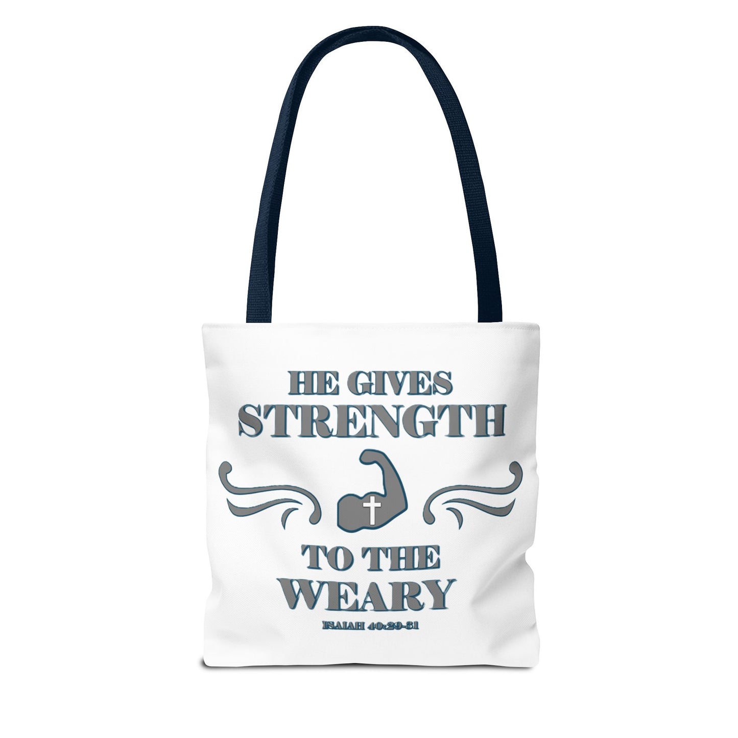Tote Bag with Bible Verse Isaiah 40:29-31