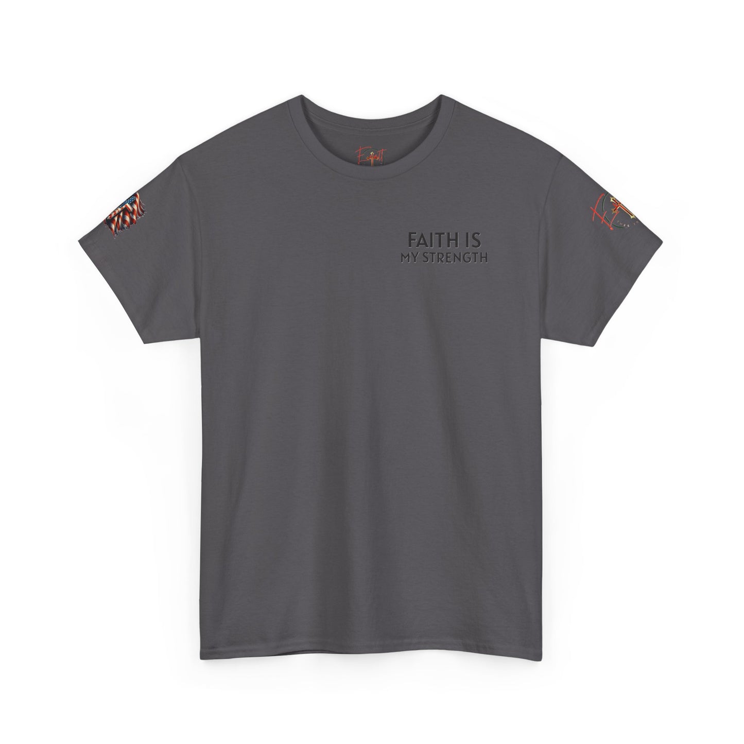 Copy of Christian Tee - Philippians 4:13 'Faith Is My Strength'