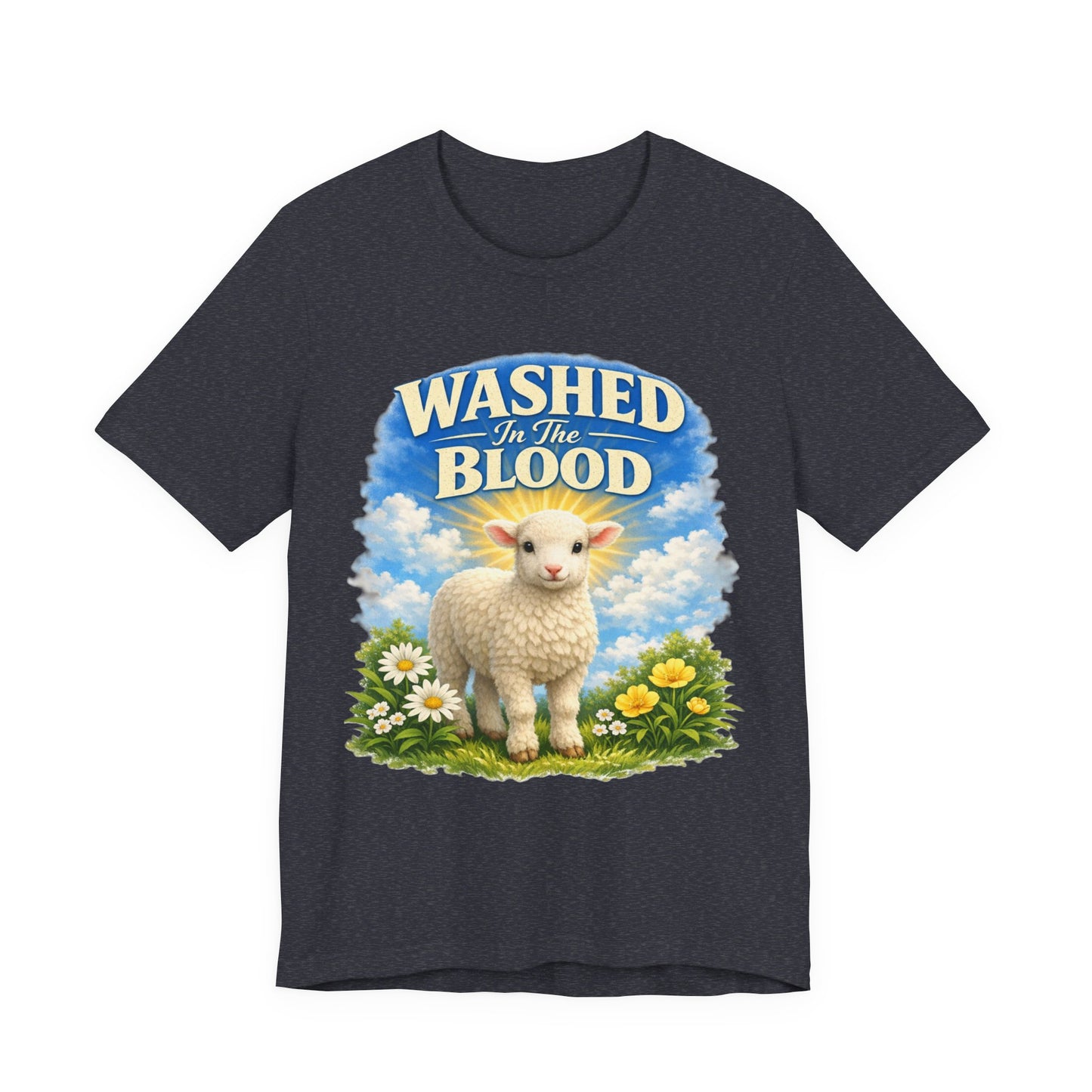 Washed in the Blood Lamb T-Shirt — Christian Easter Religious Tee