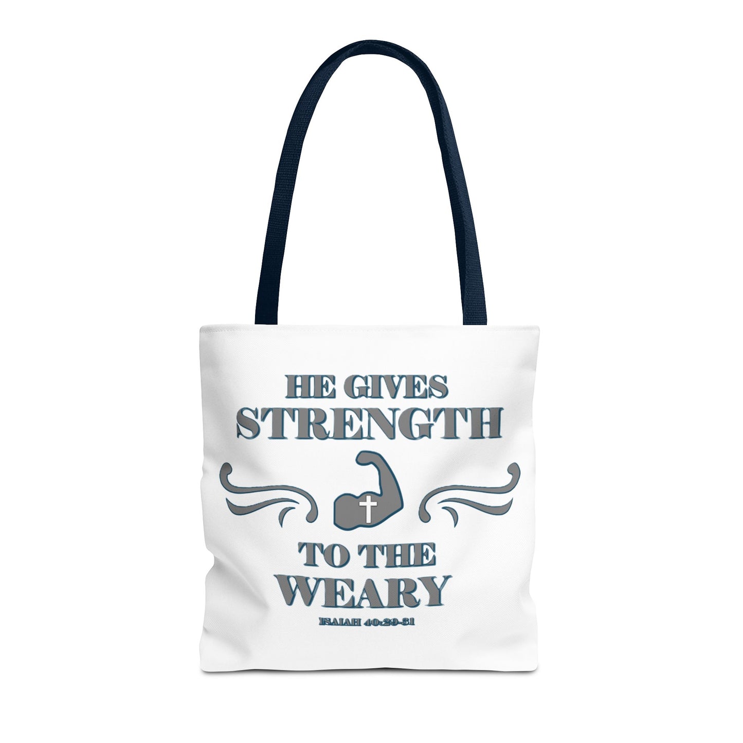 Tote Bag with Bible Verse Isaiah 40:29-31