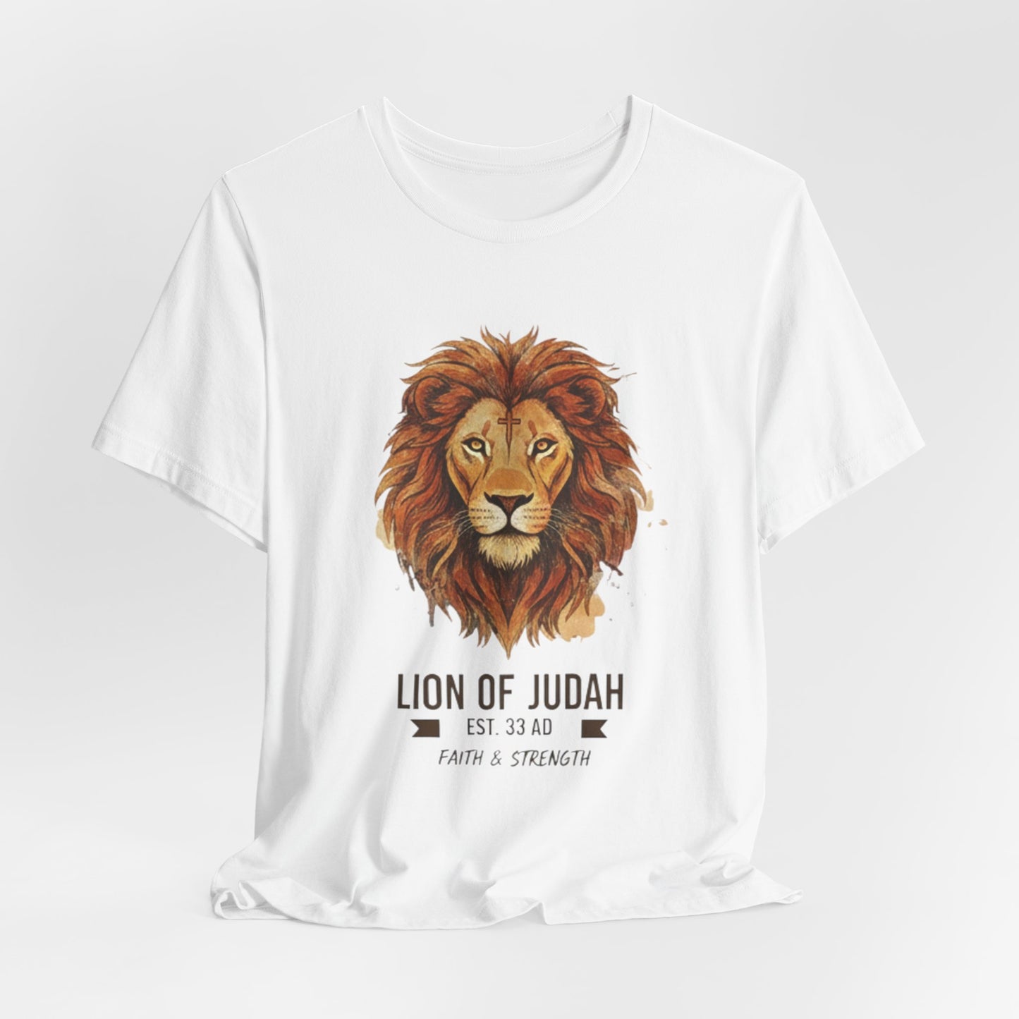 Lion of Judah T-Shirt — Faith & Strength Christian Tee