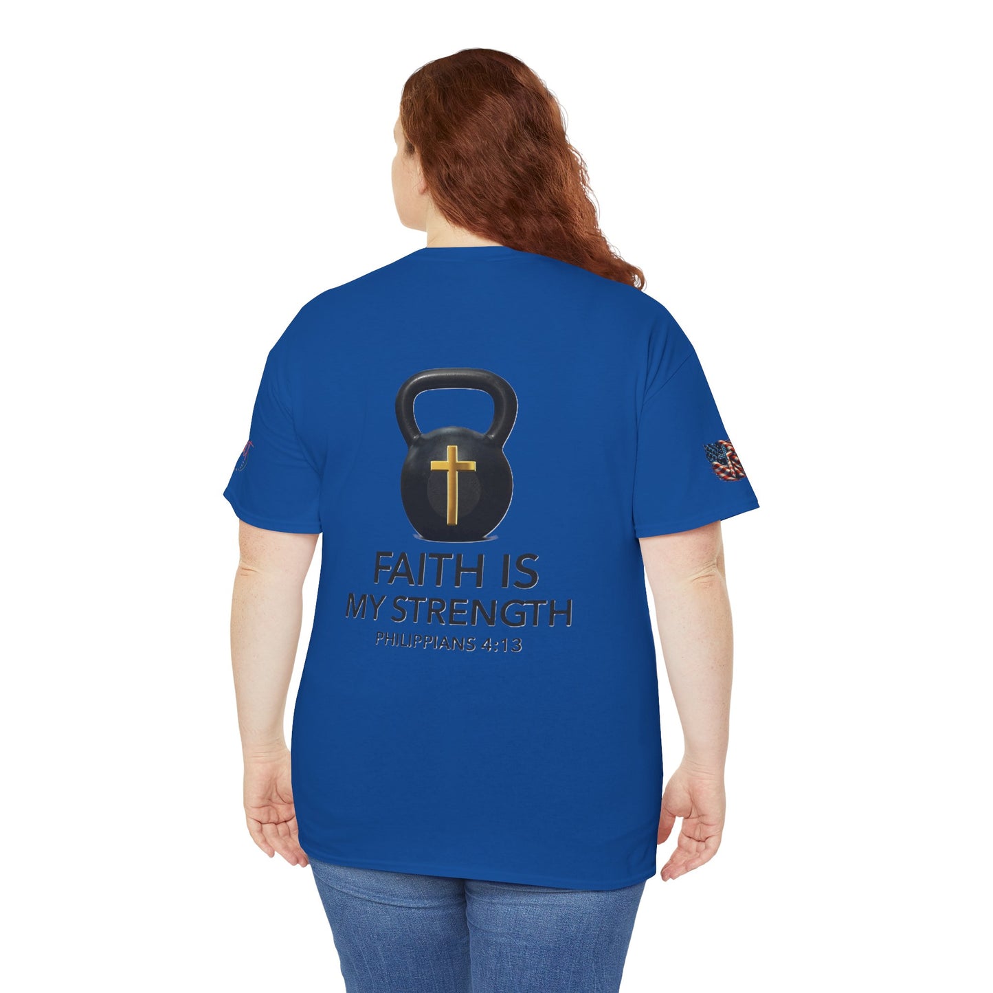 Christian Tee - Philippians 4:13 'Faith Is My Strength'