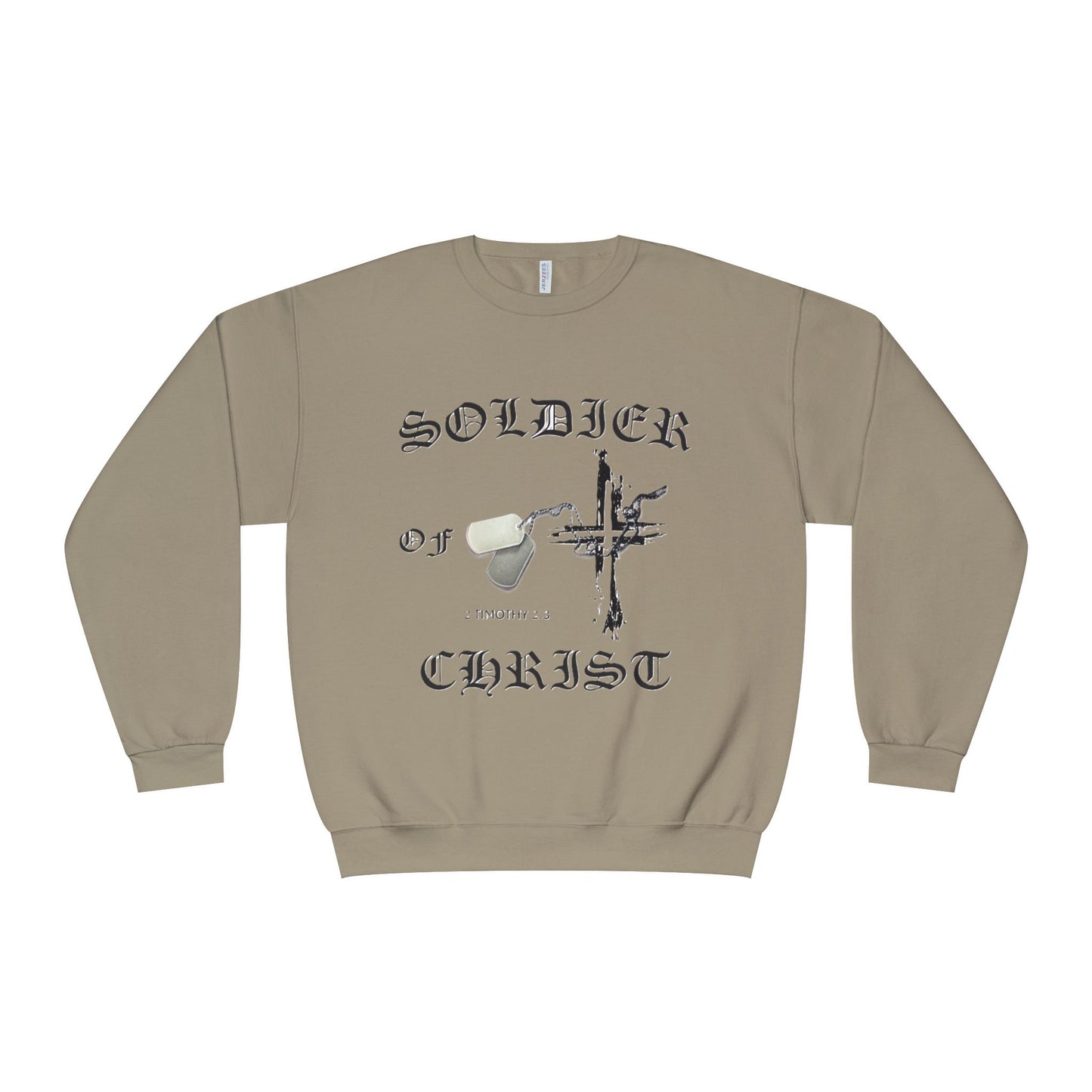 Christian Military Sweatshirt: Soldier of Christ Unisex NuBlend® Crewneck