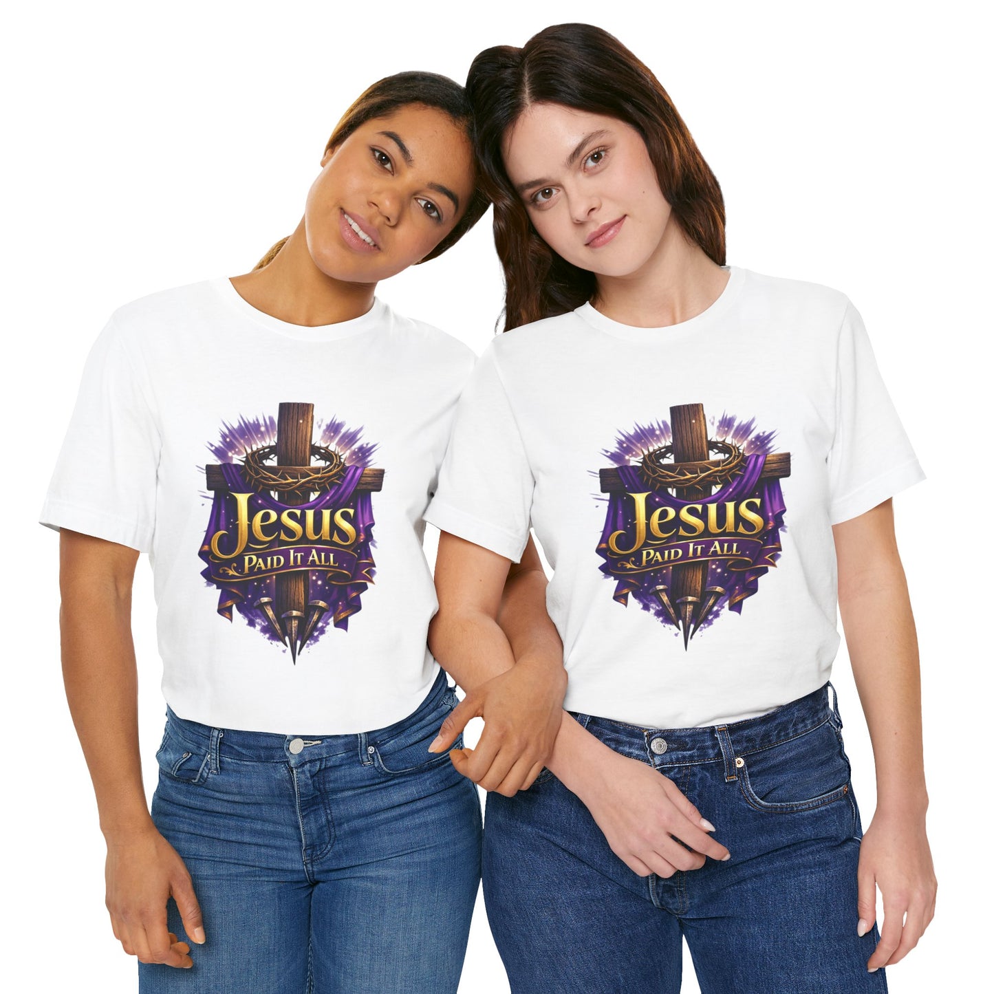 Jesus Paid It All Christian Cross Tee