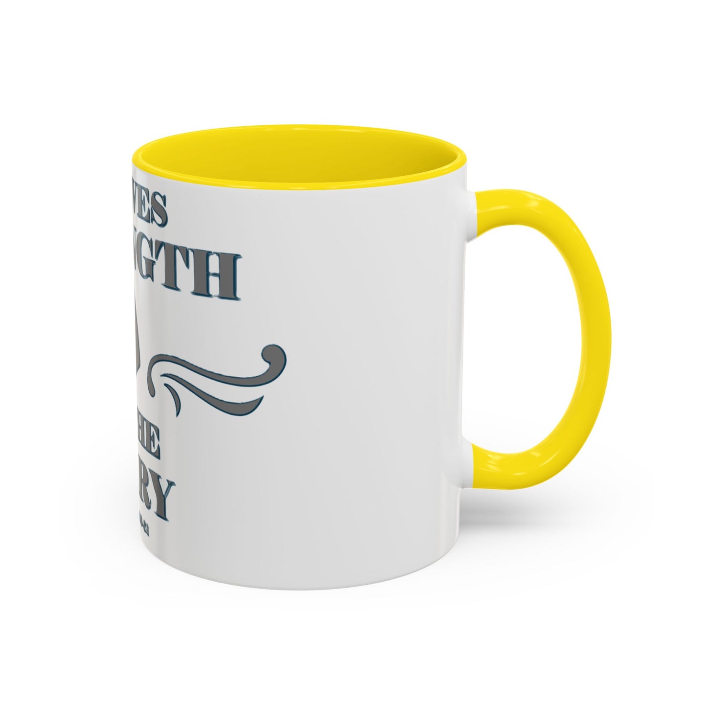 Mug - Bible Verse Isaiah 40:29-31 'He gives Strength to the Weary'
