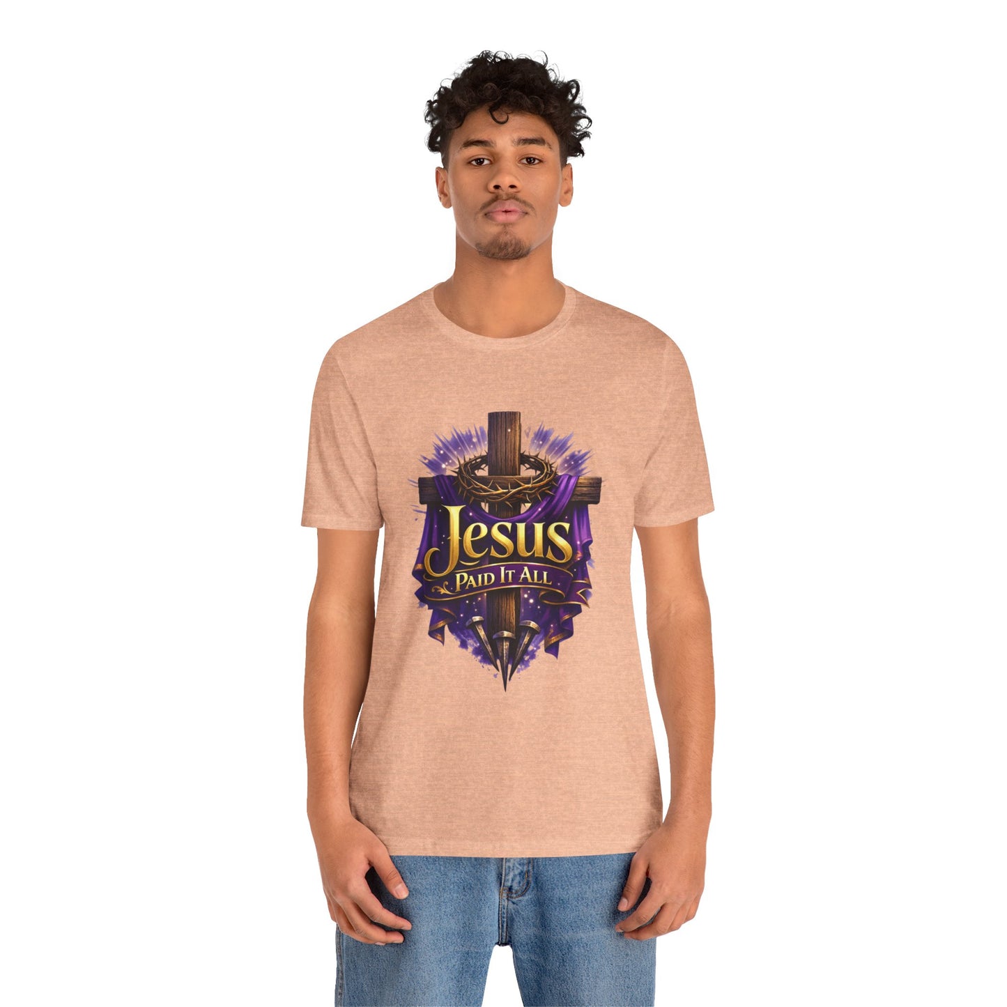 Jesus Paid It All Christian Cross Tee