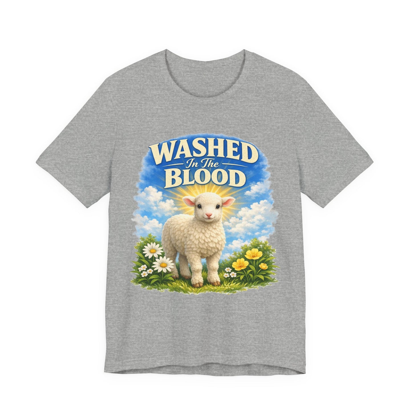 Washed in the Blood Lamb T-Shirt — Christian Easter Religious Tee