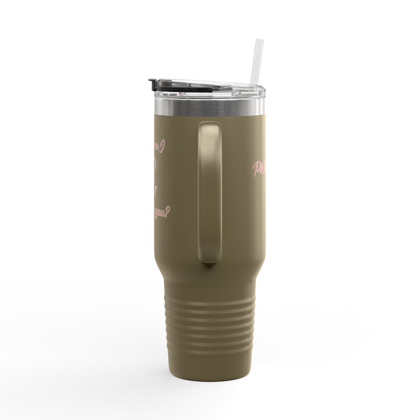 Travel Mug - &quot;How can I pray for you&quot; with Heart and Praying Hands Design