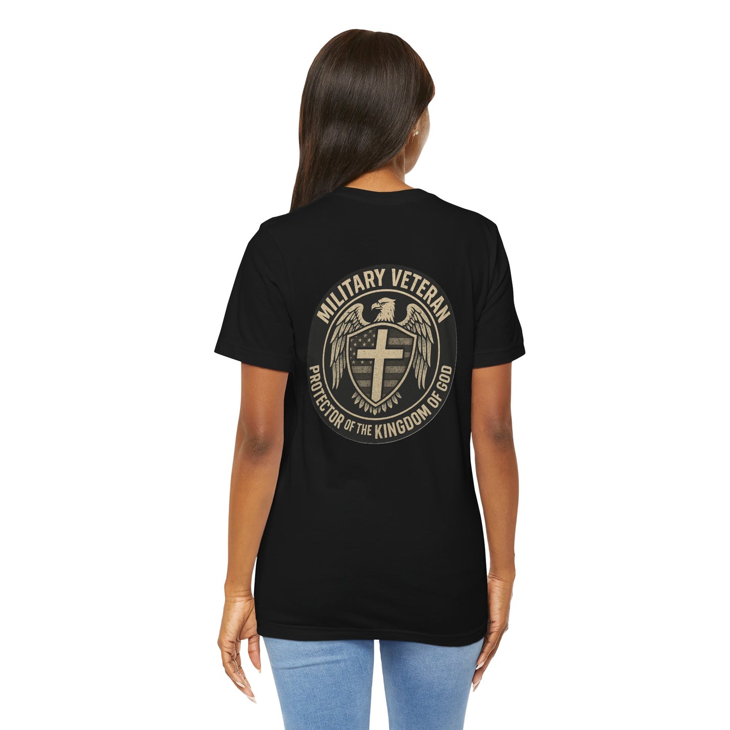 Veteran Protector Tee — "Military Veteran Protector of the Kingdom of God"