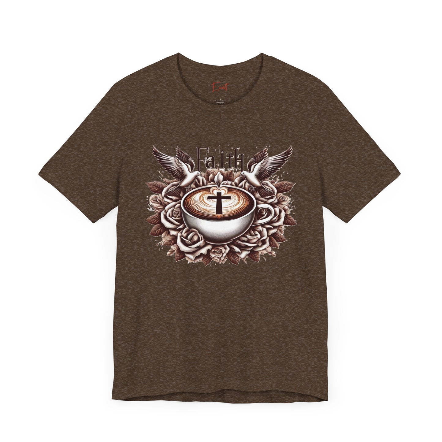 Unisex Jersey Short Sleeve Tee "Faith and Coffee"