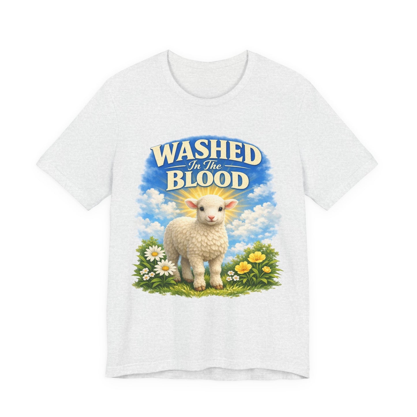 Washed in the Blood Lamb T-Shirt — Christian Easter Religious Tee