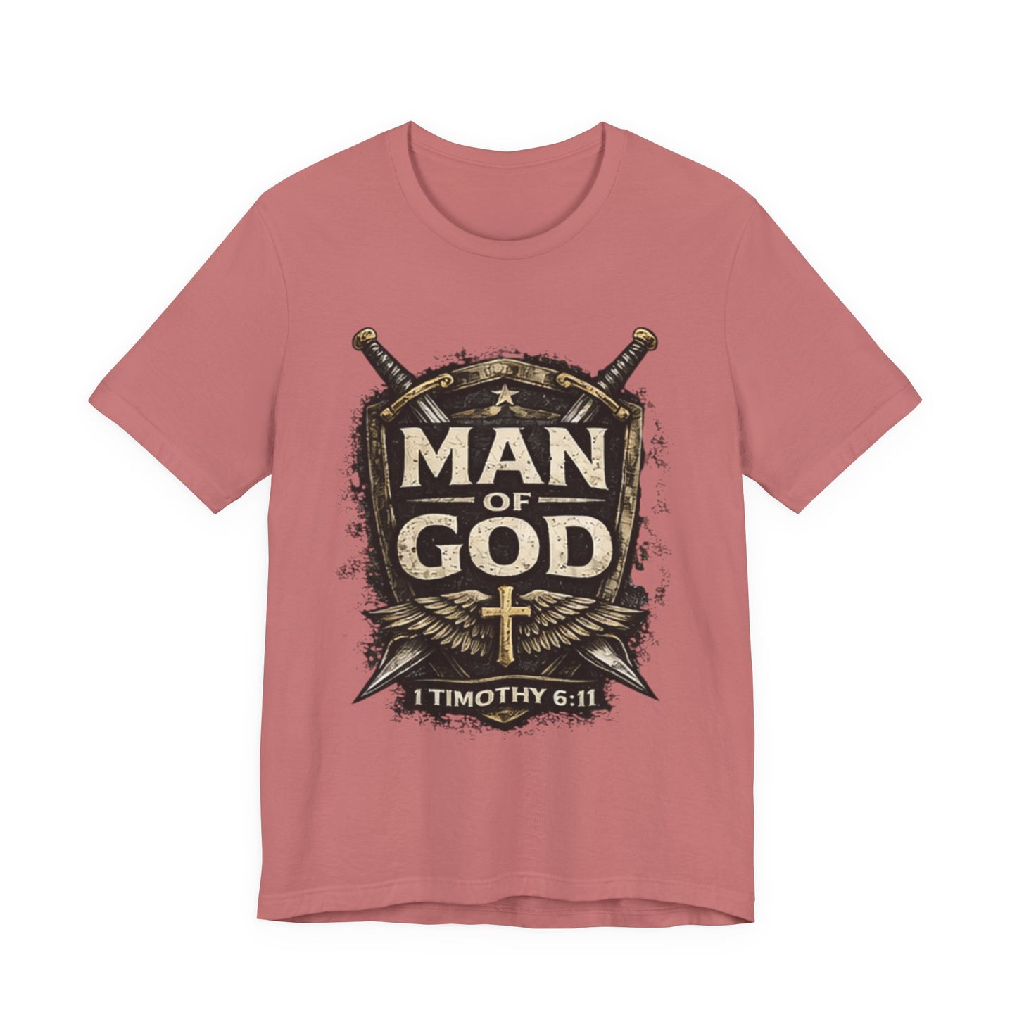 Man of God Tee — 1 Timothy 6:11 Christian Faith T-Shirt