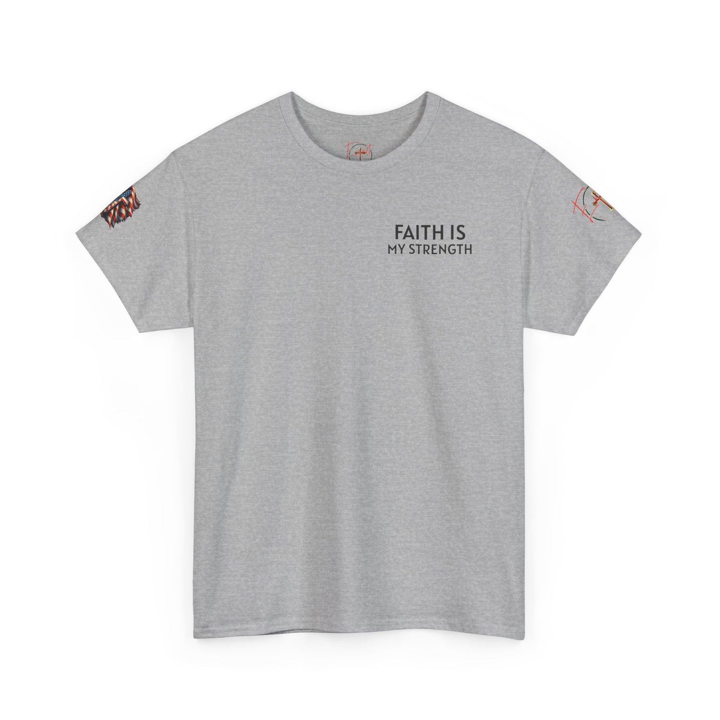 Christian Tee - Philippians 4:13 'Faith Is My Strength' (Copy)