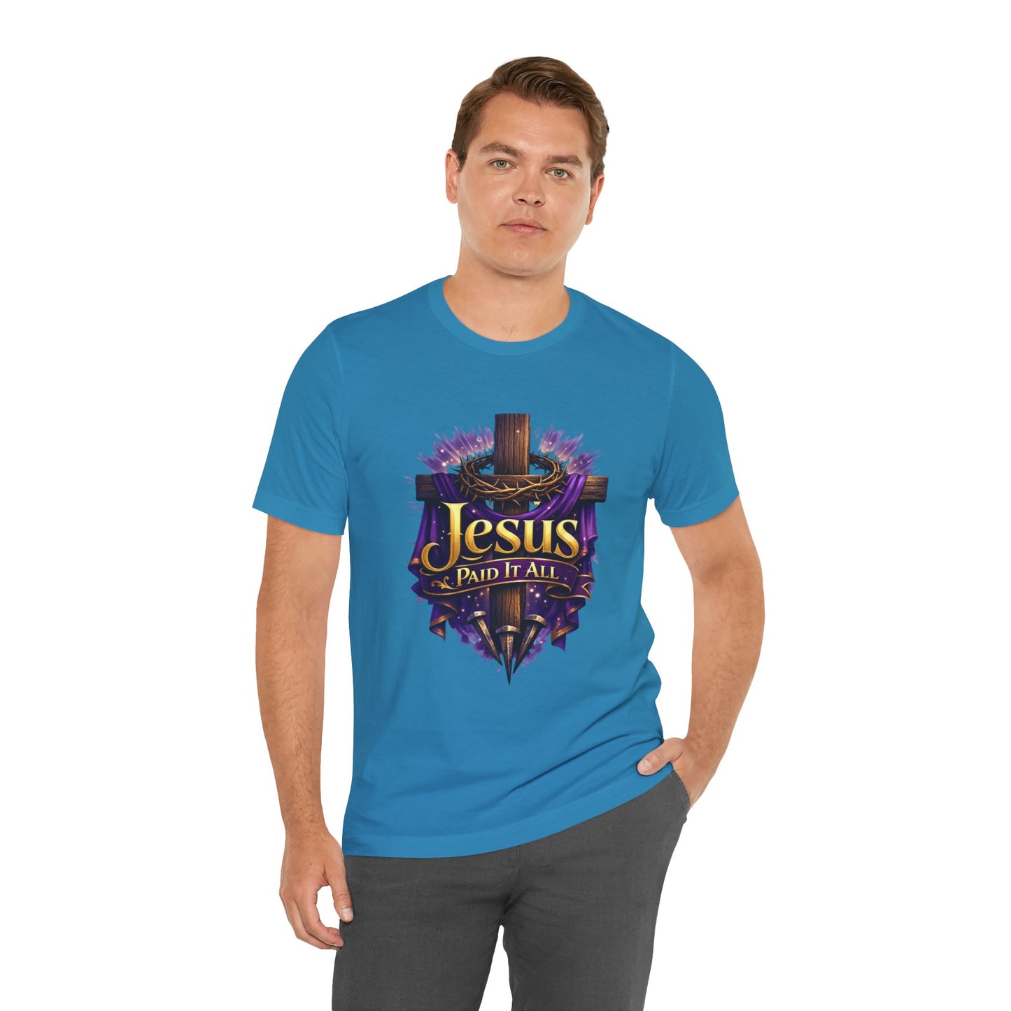 Jesus Paid It All Christian Cross Tee