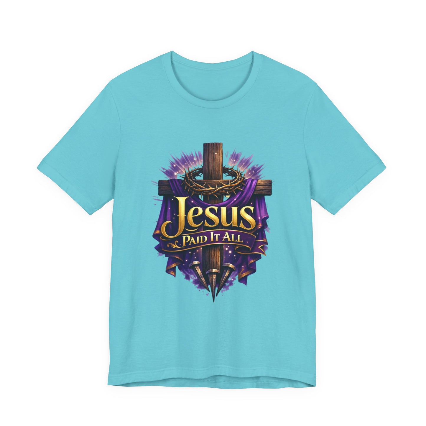 Jesus Paid It All Christian Cross Tee