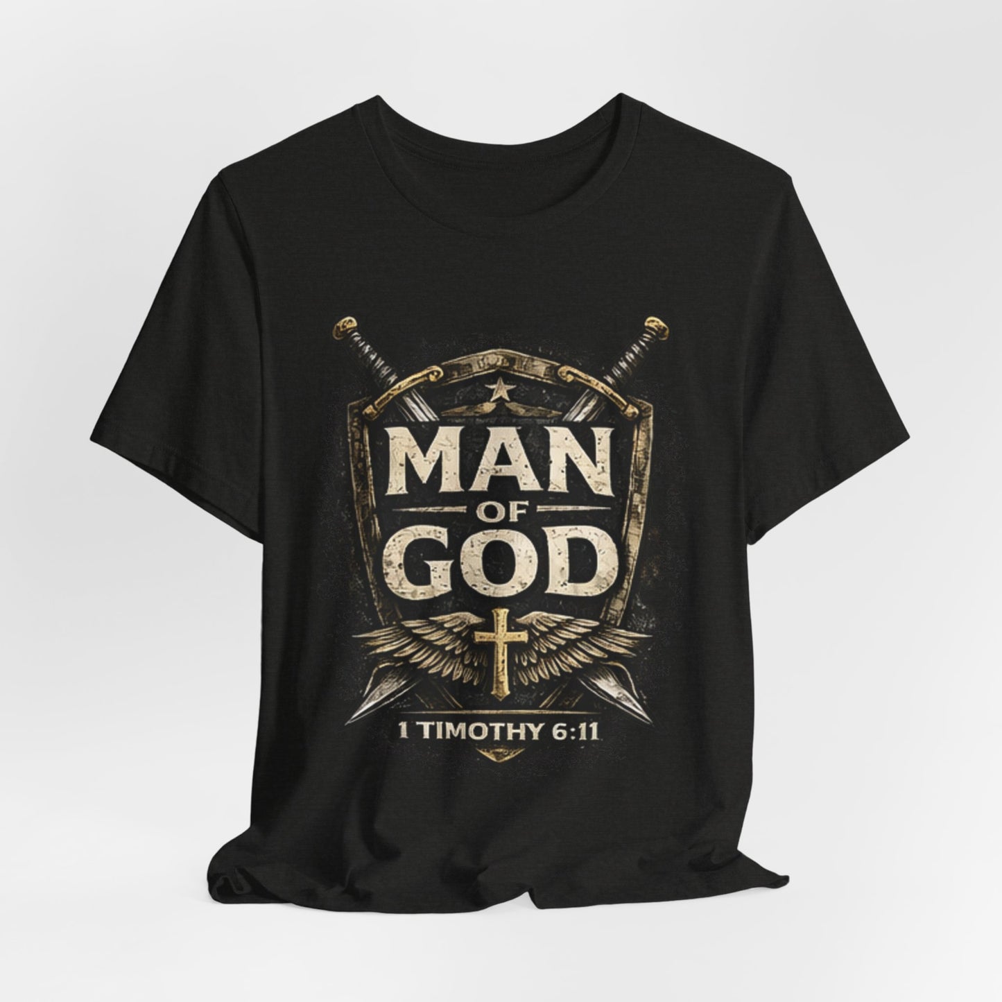 Man of God Tee — 1 Timothy 6:11 Christian Faith T-Shirt