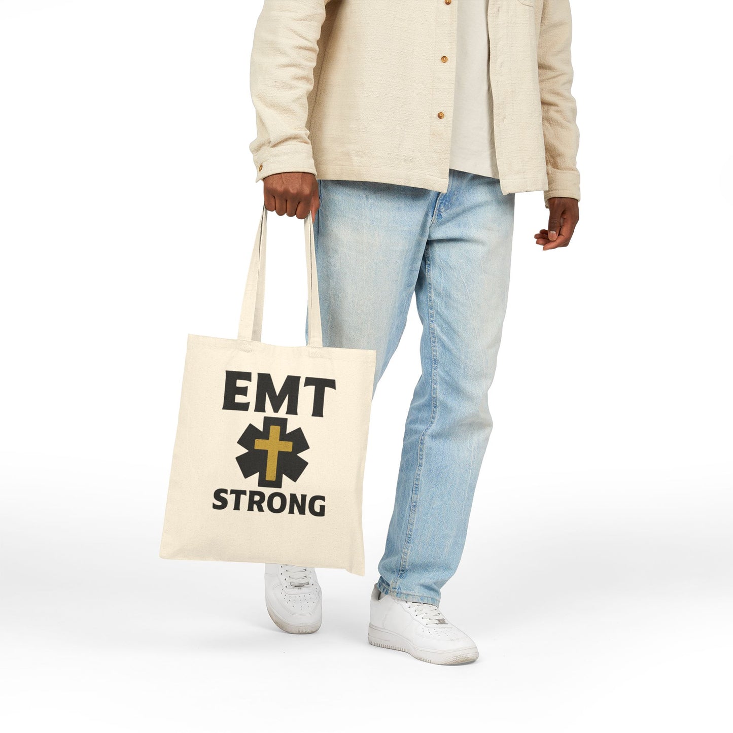 EMT STRONG Cotton Canvas Tote Bag