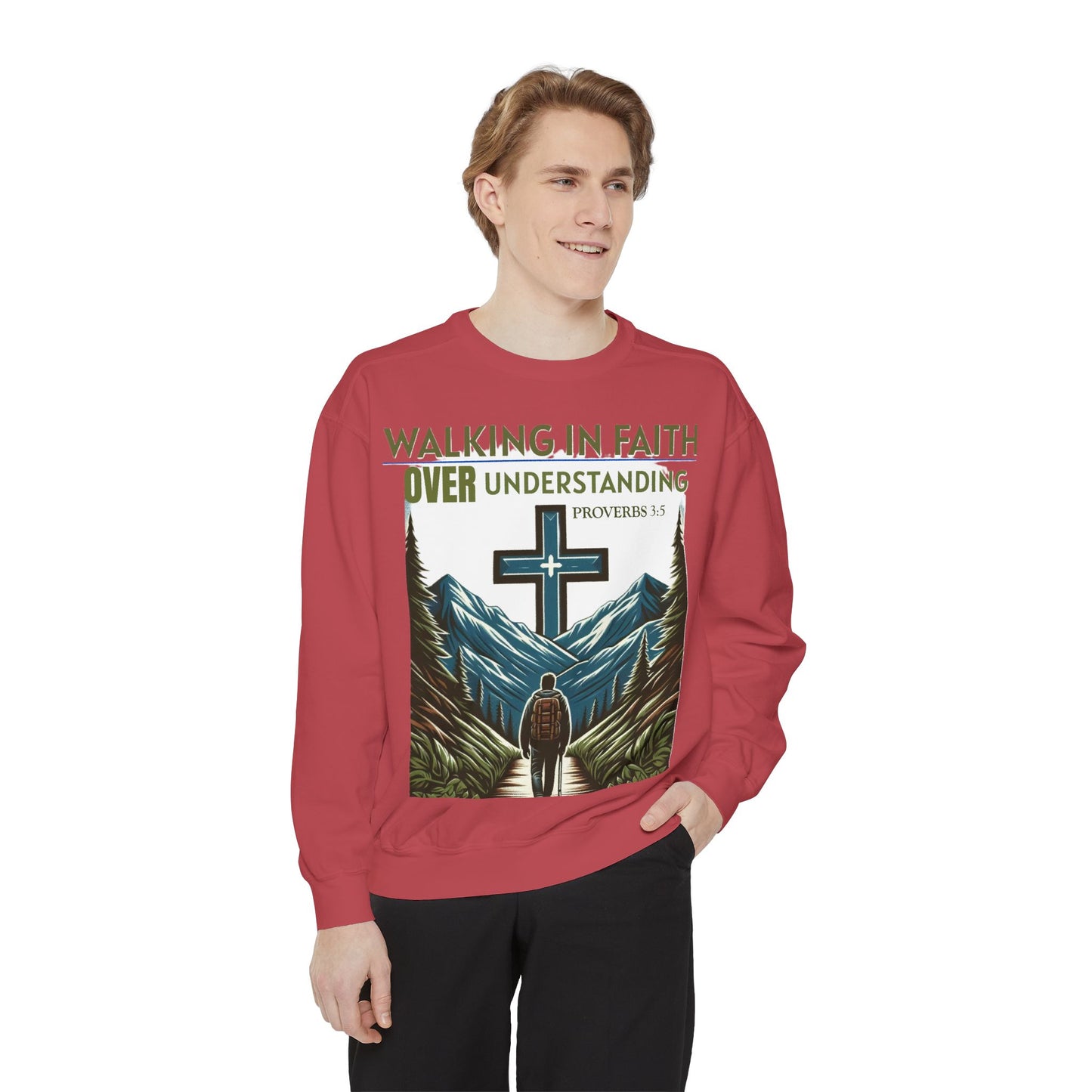 Faithful Unisex Sweatshirt - Bible Verse Proverbs 3:5