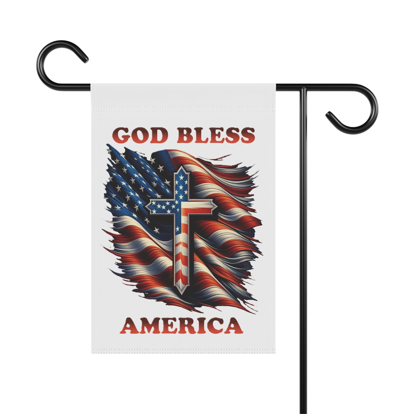 Garden & House Banner "GOD BLESS AMERICA"