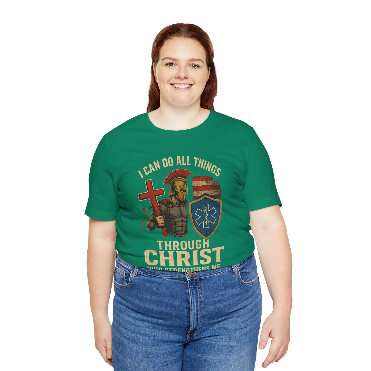 Medical Personnel Tee — "I Can Do All Things Through Christ"