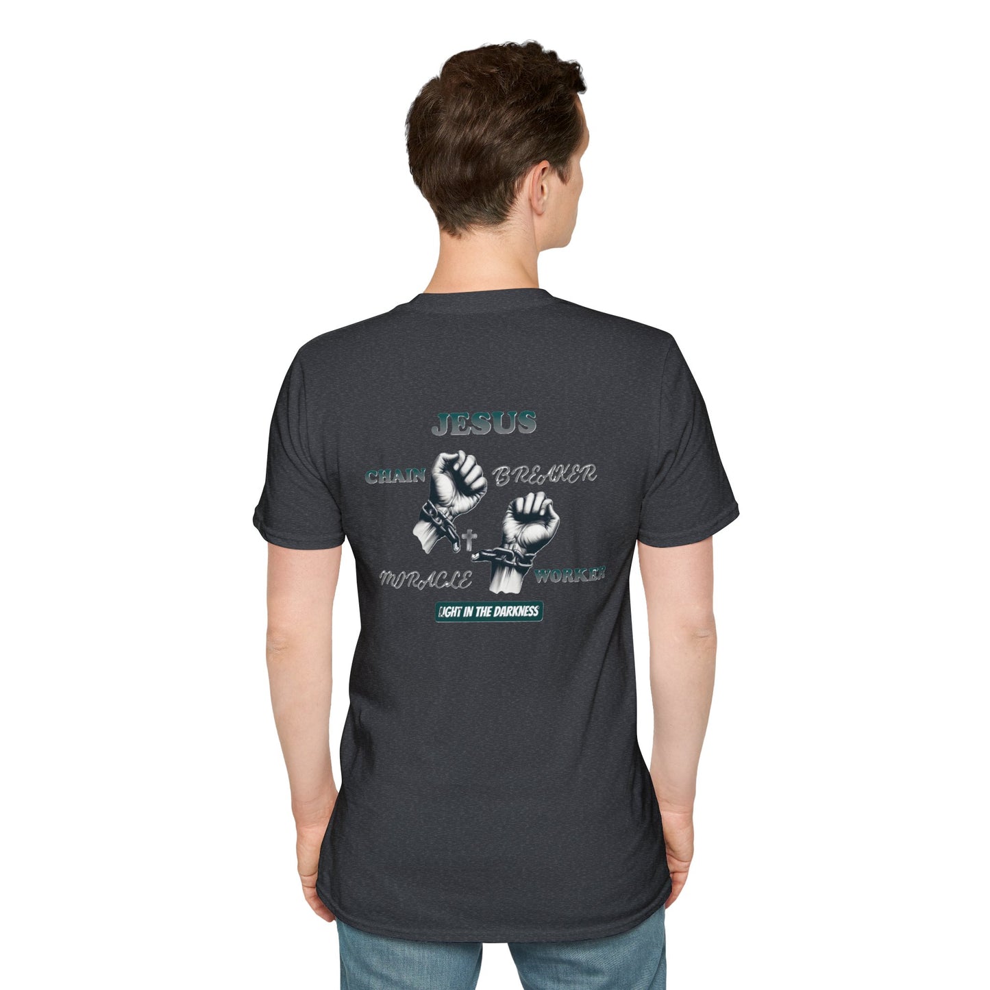 Christian Unisex Tee - Jesus Chain Breaker Design