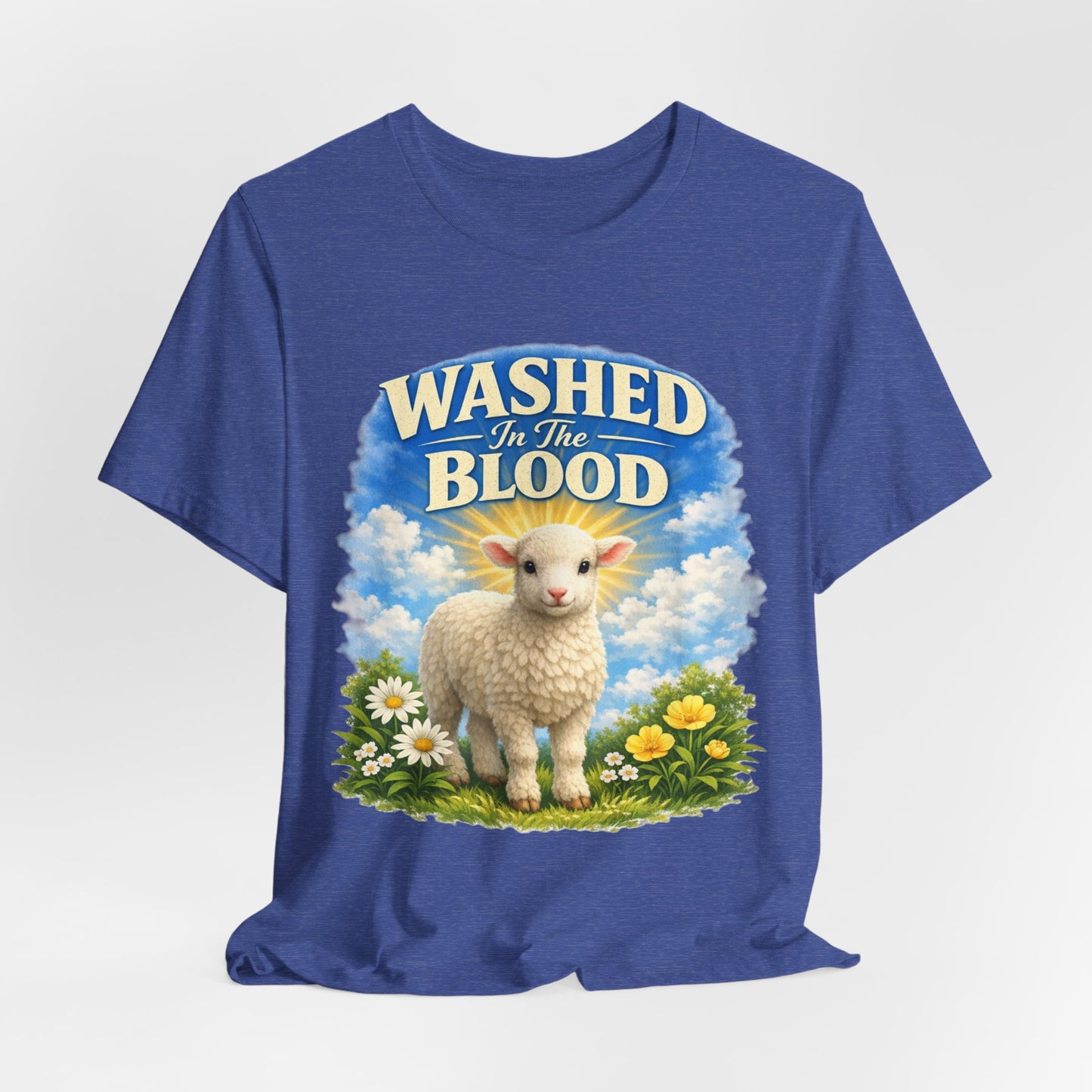 Washed in the Blood Lamb T-Shirt — Christian Easter Religious Tee