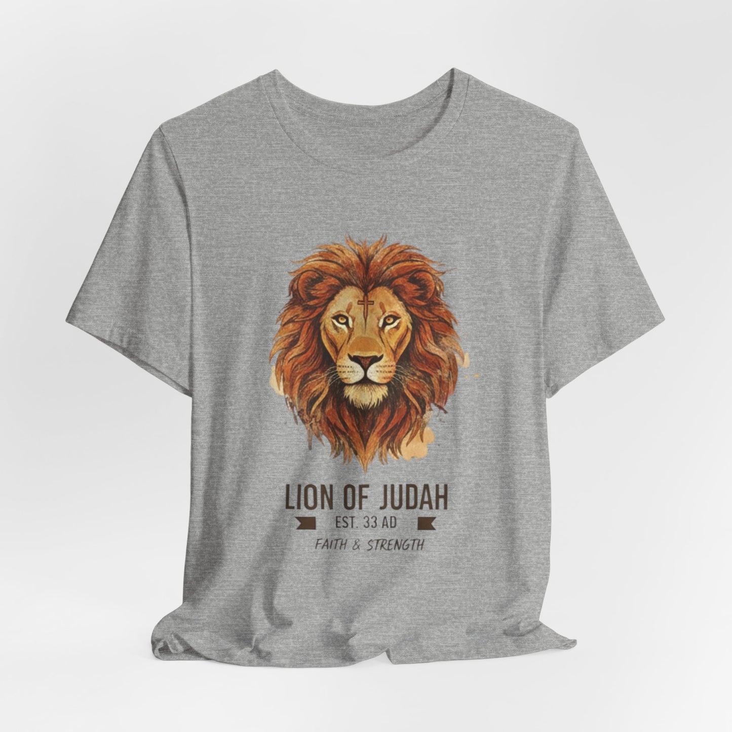 Lion of Judah T-Shirt — Faith & Strength Christian Tee